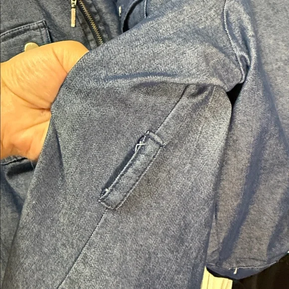 Sharagano SZ 16 W Blue Jean Dress W/Pockets - Picture 7 of 9